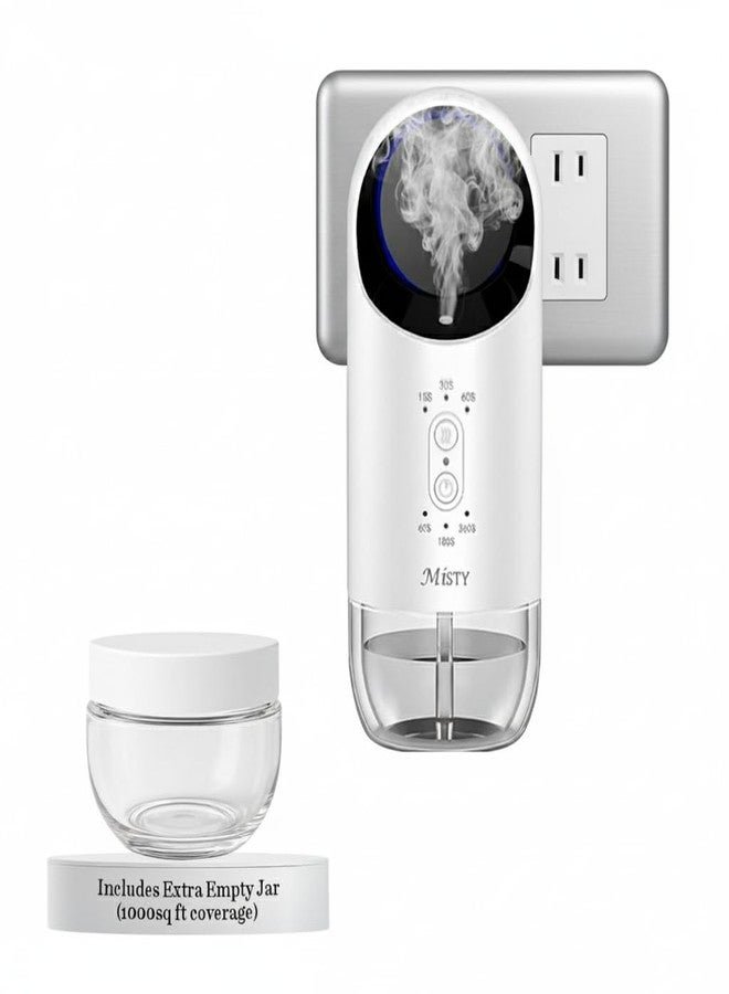 Zoha Misty Waterless Plug in Diffuser (1000 Sq Ft Coverage) with Extra Refillable Empty Jar - Image 1